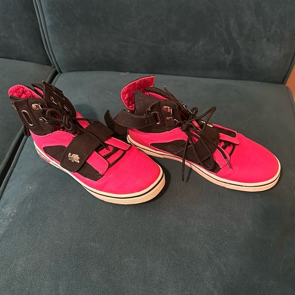 Shoes - Pink high top sneakers